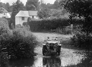 Dunsford Prints: MG PA of RA MacDermid, B&HMC Brighton-Beer Trial, Windout Lane, near Dunsford, Devon, 1934