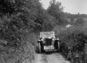 MG PA taking part in the B&HMC Brighton-Beer Trial, 1934. Artist: Bill Brunell
