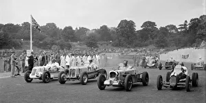 Sydenham Prints: MG R type of Bill Esplen, ERA of Geg Parnell and MG of H Stuart-Wilton