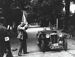 Torbay Prints: MG TA competing on 1937 MCC Torquay rally