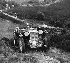 Lawrence Cup Trial Prints: MG TA competing on Lawrence Cup trial