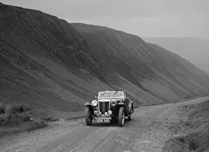 MG TA competing in the MG Car Club Abingdon Trial / Rally, 1939. Artist: Bill Brunell