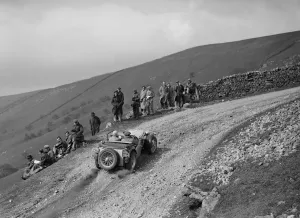 MG TA of JES Jones competing in the MCC Edinburgh Trial, 1937. Artist: Bill Brunell
