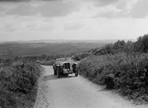 Motor Racing Team Prints: MG TA of JES Jones of the Cream Cracker Team competing in the MCC Torquay Rally, 1938