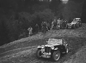 Steering Prints: MG TA of JN Goodwin competing in the MCC Edinburgh Trial, Roxburghshire, Scotland, 1938
