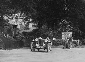 Torbay Prints: MG TA of RA MacDermid competing in the MCC Torquay Rally