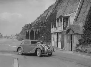 Madeira Drive Prints: MG VA Tickford tourer of Lilian Roper competing in the RAC Rally