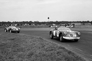 MGA Twin Cam, Dixon. 1959 Silverstone 6 hour. Creator: Unknown