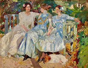 Beauty Prints: Mi mujer y mis hijas en el jardín (My Wife And Daughters In The Garden)