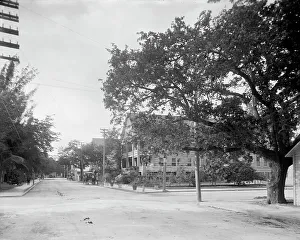 Miami Florida United States Of America Prints: Miami, Fla. Avenue C and Fort Dallas Hotel, between 1900 and 1920. Creator: Unknown