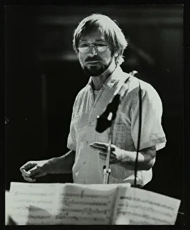 Michael Garrick Prints: Michael Garrick at Berkhamsted Civic Centre, 1985. Artist: Denis Williams