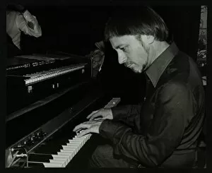 Hertfordshire Gallery: Michael Garrick playing the piano at The Bell, Codicote, Hertfordshire, 28 October 1980