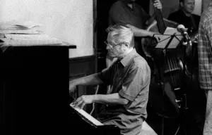 Michael Garrick, Watermill Jazz Club, Dorking, Surrey, May, 2001. Artist: Brian O Connor