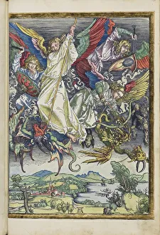 Albrecht 1471 1528 Prints: Michael's fight with the dragon
