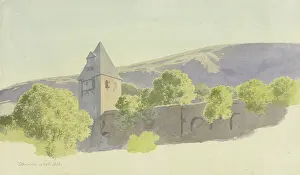 Unesco Prints: The Michelfeld Tower in the city wall in Oberwesel
