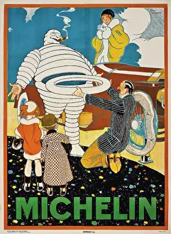 Race Track Prints: Michelin, c1925. Creator: Vincent, Rene (1879-1936)