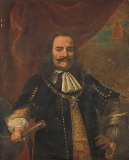 Ruyter Michiel De Prints: Michiel Adriaensz de Ruyter (1607-1676), Lieutenant Admiral, 1650-1750. Creator: Unknown