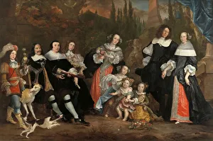 Ruyter Michiel De Prints: Michiel de Ruyter and his Family, 1662. Creator: Juriaen Jacobsz