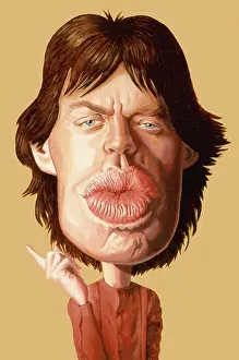 Music Industry Prints: Mick Jagger. Creator: Dan Springer