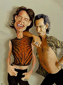 Music Industry Prints: Mick Jagger & Keith Richards. Creator: Dan Springer