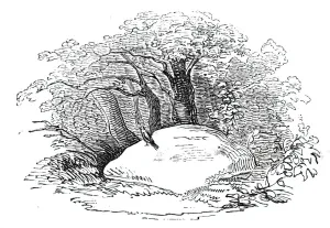 Bard Of Ayrshire Gallery: The 'Mickle Stane'- Tam o Shanter, 1844. Creator: Unknown