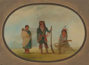 Three Micmac Indians, 1861 / 1869. Creator: George Catlin