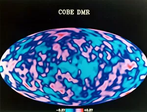 1990s Collection: Microwave map of whole sky, c1990s