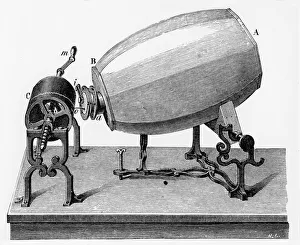Phonograph Prints: Mid-19th century Phonautograph, c. 1906