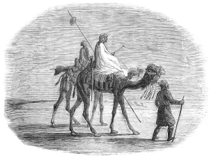 Arabs Prints: Mid-day Encounter in the Desert, 1857. Creator: Unknown