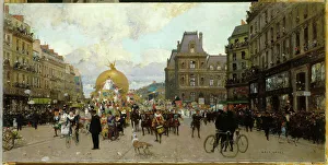 Float Prints: Mid-Lent in Paris, c1912. Creator: Luigi Loir