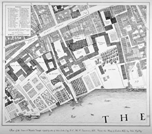 Inner Temple Prints: Middle and Inner Temple, City of London, 1871. Artist
