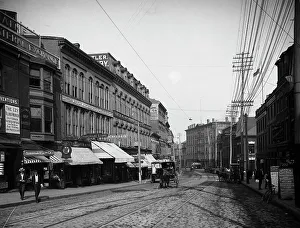 Transparency Prints: Middle Street, Portland, Me. c1904. Creator: Unknown