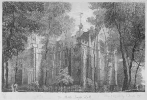 Middle Temple Hall, Middle Temple, City of London, 1798. Artist: Samuel Rawle