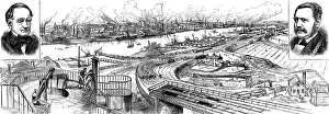 Export Prints: The Middlesbrough and Cleveland Iron Trade Jubilee: general view