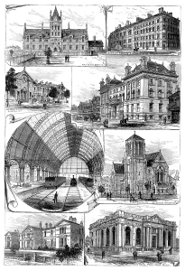 High School Prints: The Middlesbrough and Cleveland Iron Trade Jubilee: public buildings in Middlesbrough