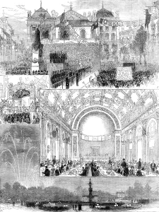 Bunting Prints: The Middlesbrough Jubilee, 1881. Creator: Unknown