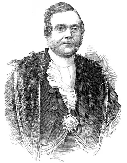 The Middlesex Election - Mr. Sheriff Mechi, one of the Returning Officers, 1857. Creator: Unknown