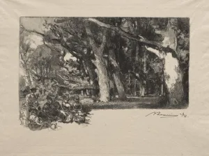 Midi sous bois. Creator: Auguste Louis Lepere (French, 1849-1918)