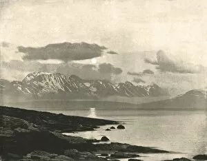 Arctic Ocean Gallery: The Midnight Sun on the Arctic Ocean, Tromso, Norway, 1895. Creator: Axel Lindahl