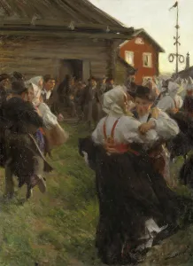 Zorn Anders Prints: Midsummer Dance, 1897. Creator: Anders Leonard Zorn