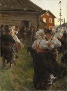 Peasant Girl Prints: Midsummer Dance. Artist: Zorn, Anders Leonard (1860-1920)