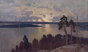 Midsummer Prints: Midsummer Night, End of 19th-Early 20th cen.. Creator: Taube, Eugen (1860-1913)