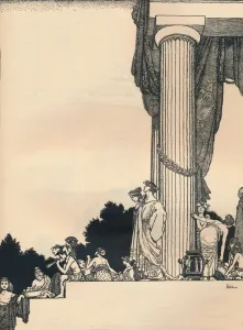 Robinson Prints: A Midsummer Nights Dream, Act 1, Scene 1, 1914. Artist: W Heath Robinson