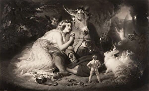 Mezzotint Gallery: A Midsummer Nights Dream (Shakespeare, Act 4, Scene 1), November, 1857