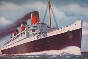Black Smoke Gallery: The Mighty Atlantic Record Breaker, the Queen Mary, 1937