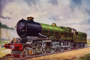Railway Line Prints: The Mighty Express passenger engine of the Great Western Railway, 1935. Creator: Unknown