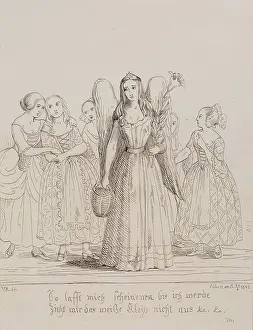 Saxe Coburg Gotha Albert Prints: Mignon-from Wilhelm Meister by Goethe, 1841. Creators: Queen Victoria, Prince Albert