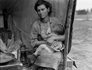 Migrant agricultural worker's family, Nipomo, California, 1936. Creator: Dorothea Lange