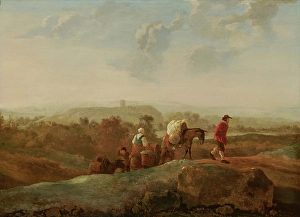 Migrating Prints: Migrating Peasants in a Southern Landscape, c1660-1680s. Creator: Follower of Aelbert Cuyp