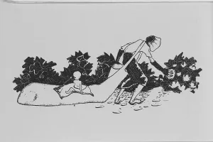Migrating Prints: Migratory cotton picker with her baby, 1939. Creator: Unknown